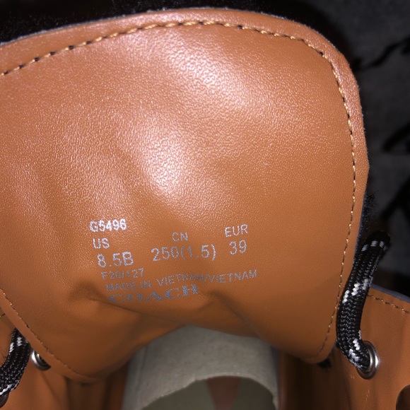 Coach Lorimer Signature Booties- Black/Charcoal Size 8.5B - Picture 5 of 7